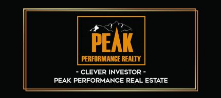 Clever Investor - Peak Performance Real Estate digital courses