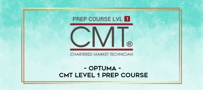 Optuma - CMT Level 1 Prep Course digital courses