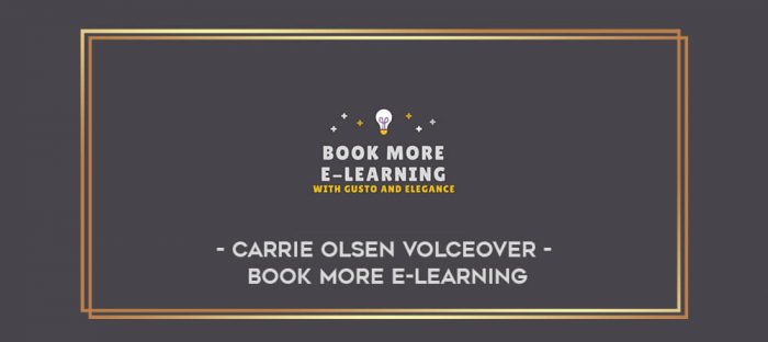 Carrie Olsen Volceover - Book More E-learning digital courses