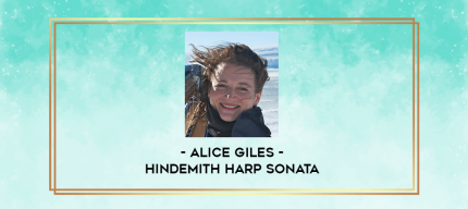 Alice Giles - Hindemith Harp Sonata digital courses