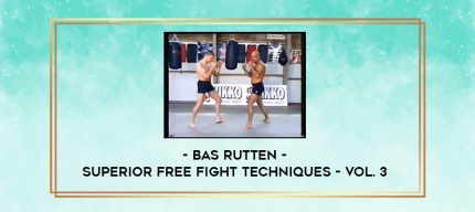 Bas Rutten - Superior Free Fight Techniques - Vol. 3 digital courses