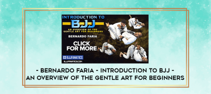 Bernardo Faria - Introduction To BJJ - An Overview of the Gentle Art for Beginners digital courses