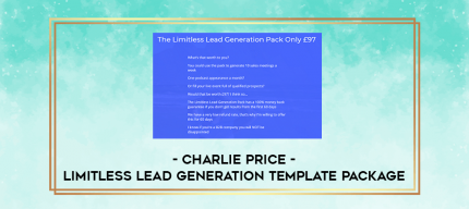Charlie Price - Limitless Lead Generation Template Package digital courses