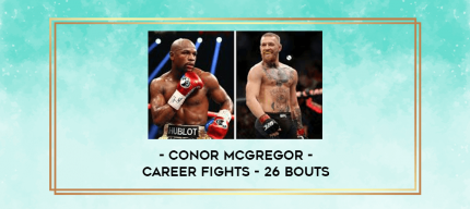 Conor McGregor - Career Fights - 26 bouts digital courses