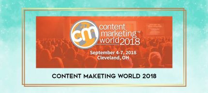 Content Maketing World 2018 digital courses