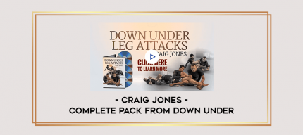 Craig Jones - Complete Pack from Down Under digital courses