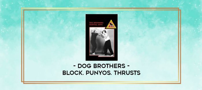 Dog Brothers - Block. Punyos. Thrusts digital courses