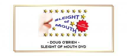 Doug O'Brien - Sleight of Mouth DVD digital courses