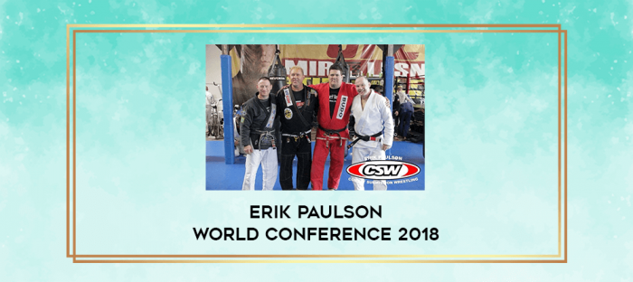 Erik Paulson World Conference 2018 digital courses