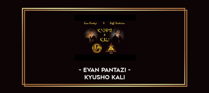 Evan Pantazi - Kyusho Kali digital courses