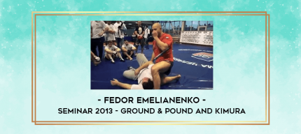 Fedor Emelianenko - Seminar 2013 - Ground & Pound and Kimura digital courses