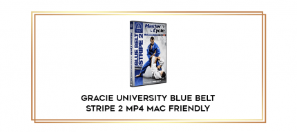 Gracie University Blue Belt Stripe 2 MP4 Mac Friendly digital courses