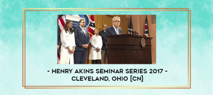 Henry Akins Seminar Series 2017 - Cleveland