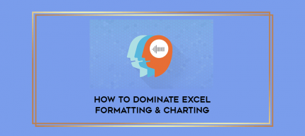 How To Dominate Excel Formatting & Charting digital courses