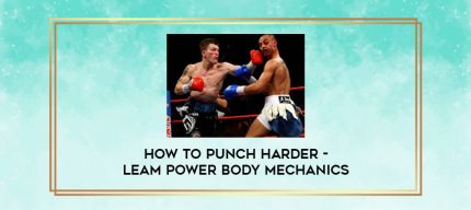 How to Punch Harder - Leam Power Body Mechanics digital courses