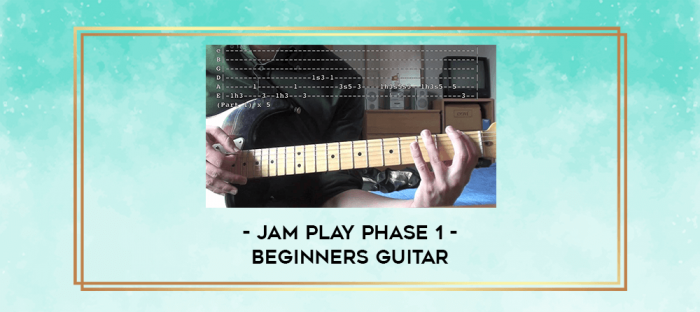 Jam Play Phase 1 - Beginners Guitar digital courses