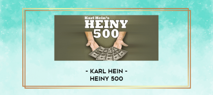 Karl Hein - Heiny 500 digital courses