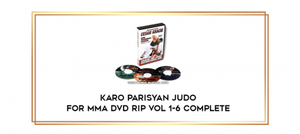 Karo Parisyan Judo For MMA DVD Rip Vol 1-6 COMPLETE digital courses