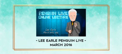Lee Earle Penguin Live - March 2016 digital courses