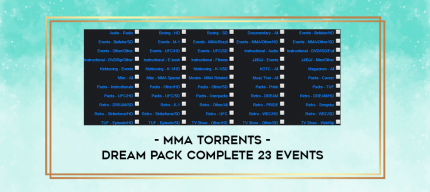 DREAM Pack COMPLETE 23 Events - MMA Torrents digital courses