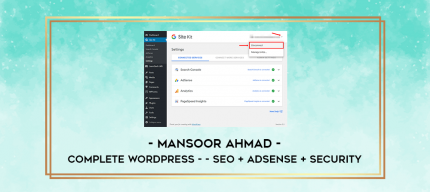 Mansoor Ahmad - Complete WordPress - - SEO + AdSense + Security digital courses