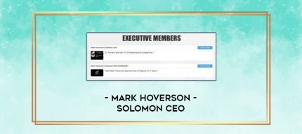 Mark Hoverson- Solomon CEO digital courses