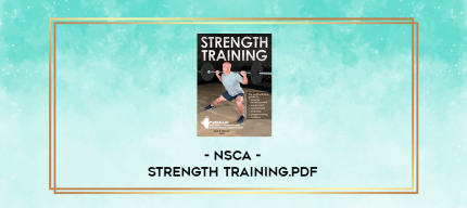 NSCA - Strength Training.pdf digital courses