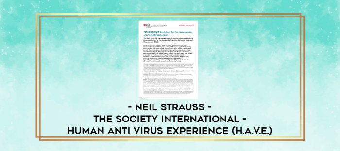 Neil Strauss - The Society International - Human Anti Virus Experience (H.A.V.E.) digital courses