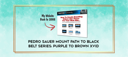 Pedro Sauer MOUNT Path to Black Belt Series: Purple to Brown XviD digital courses