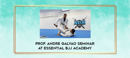 Prof. Andre Galvao Seminar at Essential BJJ Academy digital courses