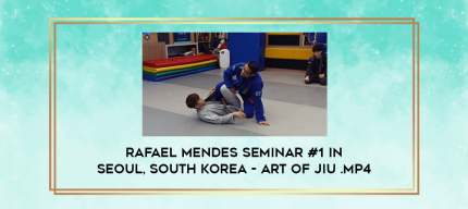 RAFAEL MENDES SEMINAR #1 IN SEOUL