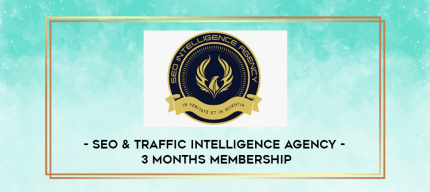 SEO & Traffic Intelligence Agency - 3 Months Membership digital courses