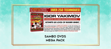 Sambo DVDs mega pack digital courses