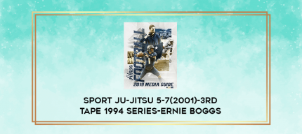 Sport Ju-jitsu 5-7(2001)-3rd tape 1994 series-Ernie Boggs digital courses