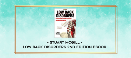 Stuart McGill - Low Back Disorders 2nd Edition Ebook digital courses