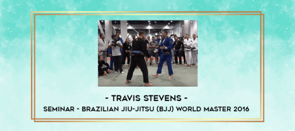 Travis Stevens - Seminar - Brazilian Jiu-jitsu (BJJ) World Master 2016 digital courses