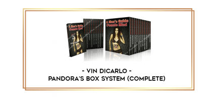 Vin Dicarlo - Pandora's Box System (Complete) digital courses