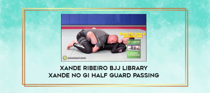 Xande Ribeiro BJJ Library Xande No Gi Half Guard Passing digital courses