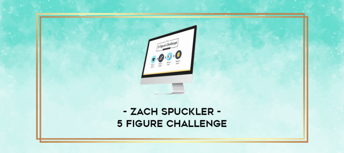 ZACH SPUCKLER - 5 FIGURE CHALLENGE digital courses
