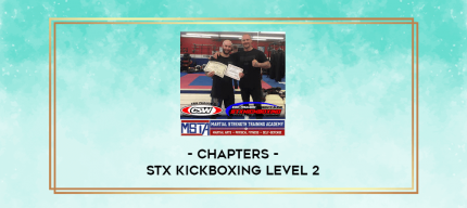 chapters - stx kickboxing level 2 digital courses