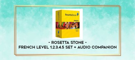 Rosetta Stone - French Level 1.2.3.4.5 Set + Audio Companion digital courses