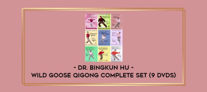 Wild Goose Qigong Complete Set (9 DVDs) by Dr.Bingkun Hu Online courses