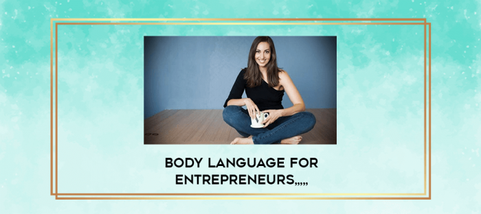 Body Language for Entrepreneurs from https://imylab.com