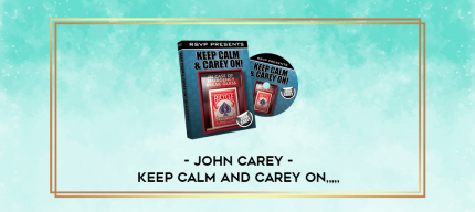 John Carey - Keep Calm and Carey On from https://imylab.com
