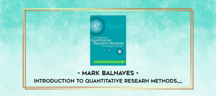 Mark Balnaves - Introduction to Quantitative Researh Methods from https://imylab.com