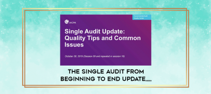 The Single Audit from Beginning to End Update from https://imylab.com