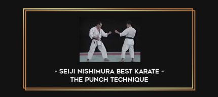 SEIJI NISHIMURA BEST KARATE -THE PUNCH TECHNIQUE Online courses