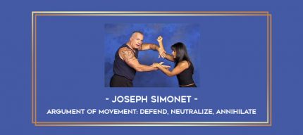 Joseph Simonet - Argument Of Movement: Defend