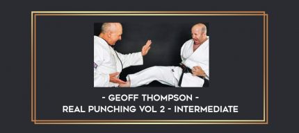 Geoff Thompson - Real Punching Vol 2 - Intermediate Online courses