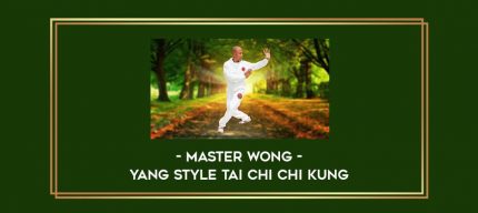 Master Wong - Yang Style Tai Chi Chi Kung Online courses